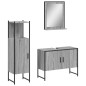 vidaXL Set de muebles de baño 3 pzas madera contrachapada gris sonoma vidaXL Set de muebles de baño 3 pzas madera contrachapada gris sonoma