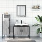 vidaXL Set de muebles de baño 3 pzas madera contrachapada gris sonoma vidaXL Set de muebles de baño 3 pzas madera contrachapada gris sonoma