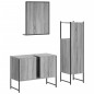 vidaXL Set de muebles de baño 3 pzas madera contrachapada gris sonoma vidaXL Set de muebles de baño 3 pzas madera contrachapada gris sonoma
