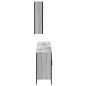 vidaXL Set de muebles de baño 3 pzas madera contrachapada gris sonoma vidaXL Set de muebles de baño 3 pzas madera contrachapada gris sonoma