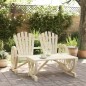 vidaXL Juego de muebles de jardín 2 piezas madera maciza de pino vidaXL Juego de muebles de jardín 2 piezas madera maciza de pino