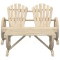 vidaXL Juego de muebles de jardín 2 piezas madera maciza de pino vidaXL Juego de muebles de jardín 2 piezas madera maciza de pino