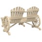 vidaXL Juego de muebles de jardín 2 piezas madera maciza de pino vidaXL Juego de muebles de jardín 2 piezas madera maciza de pino