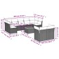 vidaXL Set de sofás de jardín 10 pzas cojines ratán sintético negro vidaXL Set de sofás de jardín 10 pzas cojines ratán sintético negro