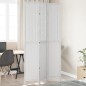 vidaXL Biombo separador de 3 paneles madera maciza Paulownia blanco