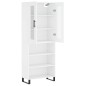 vidaXL Aparador alto madera contrachapada blanco 69,5x34x180 cm vidaXL Aparador alto madera contrachapada blanco 69,5x34x180 cm