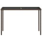 vidaXL Mesa de jardín superficie vidrio ratán PE marrón 115x54x74 cm vidaXL Mesa de jardín superficie vidrio ratán PE marrón 115x54x74 cm