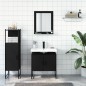 vidaXL Set de muebles de baño 3 piezas madera contrachapada negro vidaXL Set de muebles de baño 3 piezas madera contrachapada negro