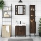 vidaXL Set de muebles de baño 3 pzas madera contrachapada roble marrón vidaXL Set de muebles de baño 3 pzas madera contrachapada roble marrón