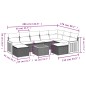 vidaXL Set de sofás de jardín 10 pzas cojines ratán sintético negro vidaXL Set de sofás de jardín 10 pzas cojines ratán sintético negro