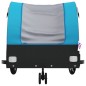 vidaXL Remolque para bicicleta hierro negro y azul 30 kg vidaXL Remolque para bicicleta hierro negro y azul 30 kg