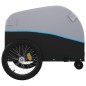 vidaXL Remolque para bicicleta hierro negro y azul 30 kg vidaXL Remolque para bicicleta hierro negro y azul 30 kg