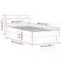 vidaXL Cama con cabecero madera de ingeniería roble ahumado 100x200 cm vidaXL Cama con cabecero madera de ingeniería roble ahumado 100x200 cm