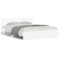 vidaXL Estructura de cama con cabecero y luces LED blanco 150x200 cm vidaXL Estructura de cama con cabecero y luces LED blanco 150x200 cm