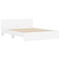 vidaXL Estructura de cama con cabecero y luces LED blanco 150x200 cm vidaXL Estructura de cama con cabecero y luces LED blanco 150x200 cm