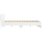 vidaXL Estructura de cama con cabecero y luces LED blanco 150x200 cm vidaXL Estructura de cama con cabecero y luces LED blanco 150x200 cm
