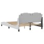 vidaXL Estructura cama con luces LED cuero sintético blanco 120x200 cm vidaXL Estructura cama con luces LED cuero sintético blanco 120x200 cm