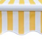 vidaXL Toldo plegable de 300 cm amarillo y blanco vidaXL Toldo plegable de 300 cm amarillo y blanco