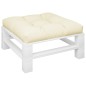 vidaXL Cojín para sofá de palets tela crema 70x70x12 cm vidaXL Cojín para sofá de palets tela crema 70x70x12 cm