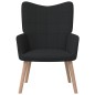 vidaXL Sillón de relax de tela negro vidaXL Sillón de relax de tela negro