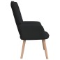 vidaXL Sillón de relax de tela negro vidaXL Sillón de relax de tela negro