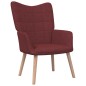 vidaXL Sillón de relax con reposapiés tela rojo tinto vidaXL Sillón de relax con reposapiés tela rojo tinto