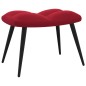 vidaXL Silla de relajación con reposapiés terciopelo rojo tinto vidaXL Silla de relajación con reposapiés terciopelo rojo tinto