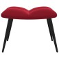vidaXL Silla de relajación con reposapiés terciopelo rojo tinto vidaXL Silla de relajación con reposapiés terciopelo rojo tinto
