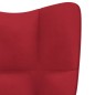 vidaXL Silla de relajación con reposapiés terciopelo rojo tinto vidaXL Silla de relajación con reposapiés terciopelo rojo tinto