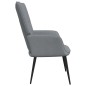 vidaXL Silla de relajación con reposapiés tela gris claro vidaXL Silla de relajación con reposapiés tela gris claro