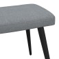 vidaXL Silla de relajación con reposapiés tela gris claro vidaXL Silla de relajación con reposapiés tela gris claro