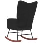 vidaXL Silla mecedora de terciopelo negro vidaXL Silla mecedora de terciopelo negro