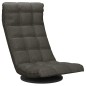 vidaXL Silla de suelo giratoria tela gris oscuro vidaXL Silla de suelo giratoria tela gris oscuro