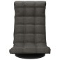 vidaXL Silla de suelo giratoria tela gris oscuro vidaXL Silla de suelo giratoria tela gris oscuro