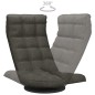 vidaXL Silla de suelo giratoria tela gris oscuro vidaXL Silla de suelo giratoria tela gris oscuro