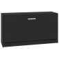 vidaXL Banco zapatero de madera contrachapada negro 80x24x45 cm vidaXL Banco zapatero de madera contrachapada negro 80x24x45 cm