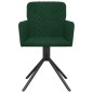 vidaXL Sillas de comedor giratorias 2 unidades terciopelo verde oscuro vidaXL Sillas de comedor giratorias 2 unidades terciopelo verde oscuro