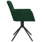 vidaXL Sillas de comedor giratorias 2 unidades terciopelo verde oscuro vidaXL Sillas de comedor giratorias 2 unidades terciopelo verde oscuro