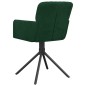 vidaXL Sillas de comedor giratorias 2 unidades terciopelo verde oscuro vidaXL Sillas de comedor giratorias 2 unidades terciopelo verde oscuro