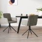 vidaXL Sillas de comedor giratorias 2 uds de terciopelo gris claro vidaXL Sillas de comedor giratorias 2 uds de terciopelo gris claro