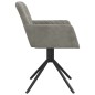 vidaXL Sillas de comedor giratorias 2 uds de terciopelo gris claro vidaXL Sillas de comedor giratorias 2 uds de terciopelo gris claro