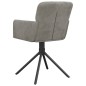vidaXL Sillas de comedor giratorias 2 uds de terciopelo gris claro vidaXL Sillas de comedor giratorias 2 uds de terciopelo gris claro