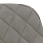 vidaXL Sillas de comedor giratorias 2 uds de terciopelo gris claro vidaXL Sillas de comedor giratorias 2 uds de terciopelo gris claro