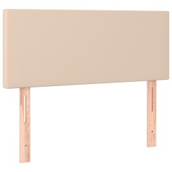 vidaXL Cabecero de cuero sintético color capuchino 100x5x78/88 cm