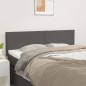 vidaXL Cabeceros 2 unidades cuero sintético gris 72x5x78/88 cm