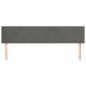 vidaXL Cabeceros 2 unidades de terciopelo gris oscuro 80x5x78/88 cm vidaXL Cabeceros 2 unidades de terciopelo gris oscuro 80x5x78/88 cm