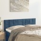 vidaXL Cabeceros 2 unidades terciopelo azul oscuro 72x5x78/88 cm vidaXL Cabeceros 2 unidades terciopelo azul oscuro 72x5x78/88 cm