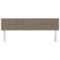vidaXL Cabeceros 2 unidades tela gris taupe 80x5x78/88 cm