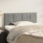 vidaXL Cabecero de terciopelo gris claro 90x5x78/88 cm vidaXL Cabecero de terciopelo gris claro 90x5x78/88 cm