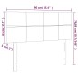 vidaXL Cabecero de terciopelo gris claro 90x5x78/88 cm vidaXL Cabecero de terciopelo gris claro 90x5x78/88 cm